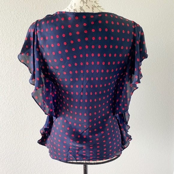RALPH LAUREN 100% Silk Blouse Size Medium Top - Picture 7 of 12
